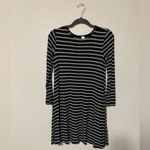 Old Navy | Black and White Striped Women’s Dress